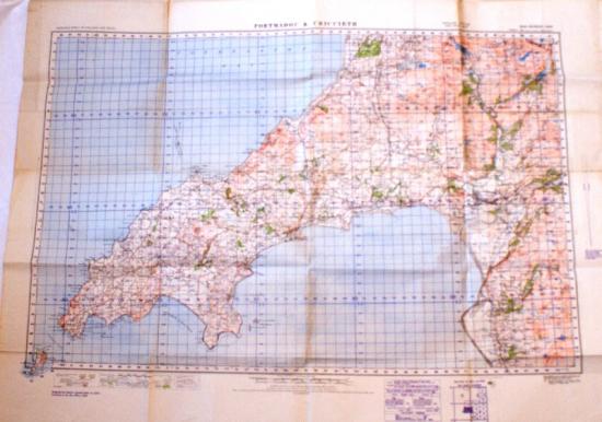 WWII British Army Map of Portmadoc and Criccieth Area