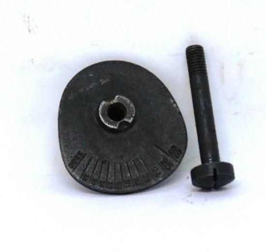 P14 Front Dial Sight Plate and Screw.