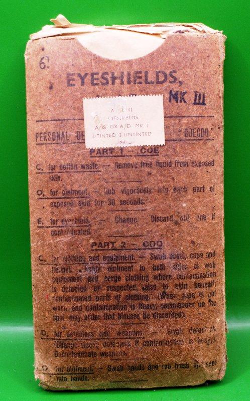 British Mk1 Anti Gas Eye Shields 
