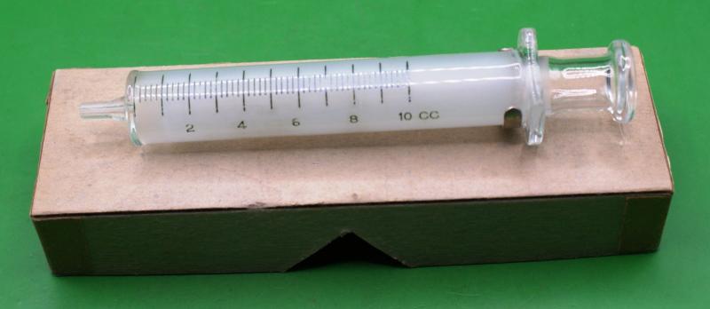 US WWII Glass Syringe10 cc